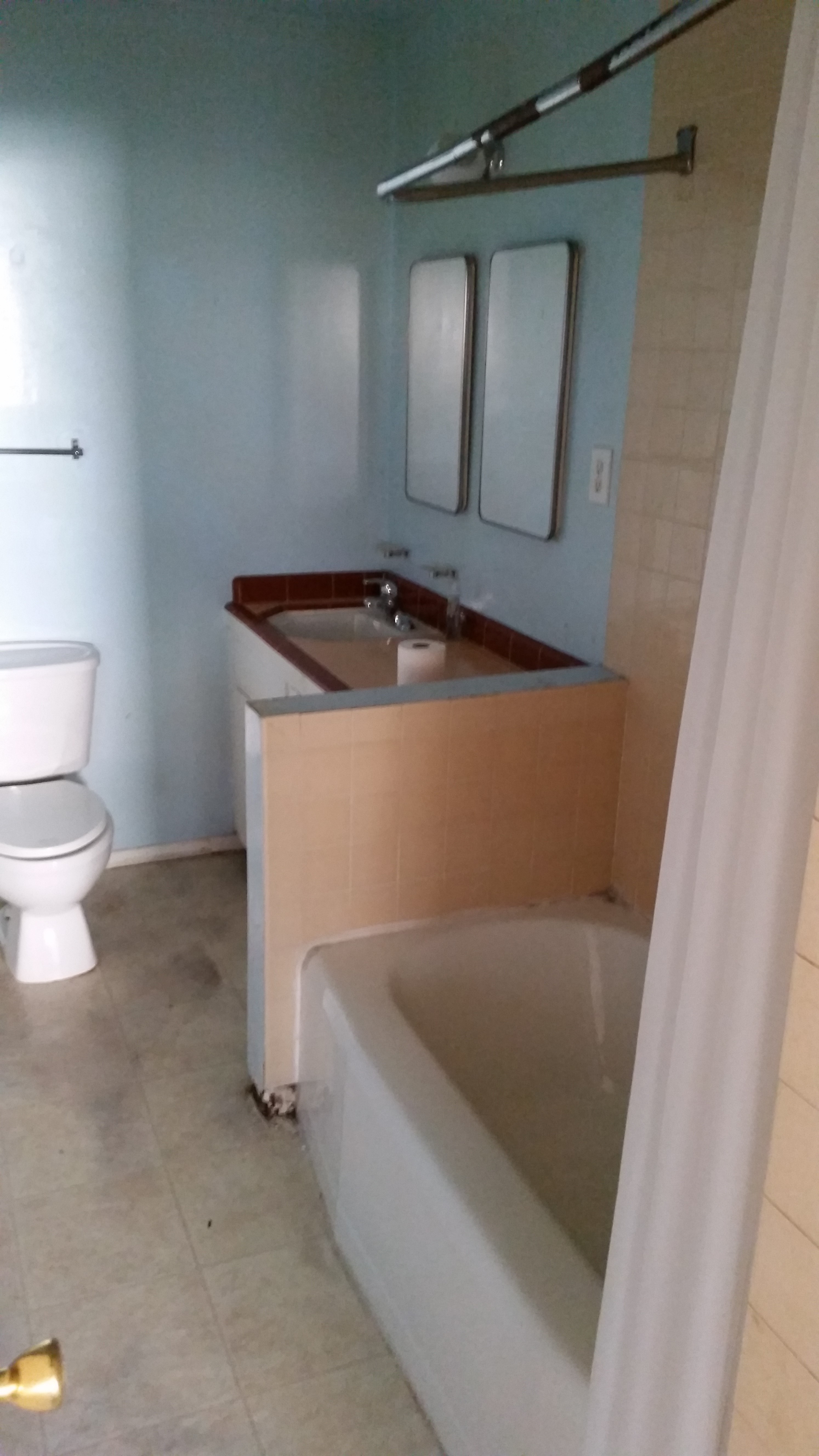 bathroom before